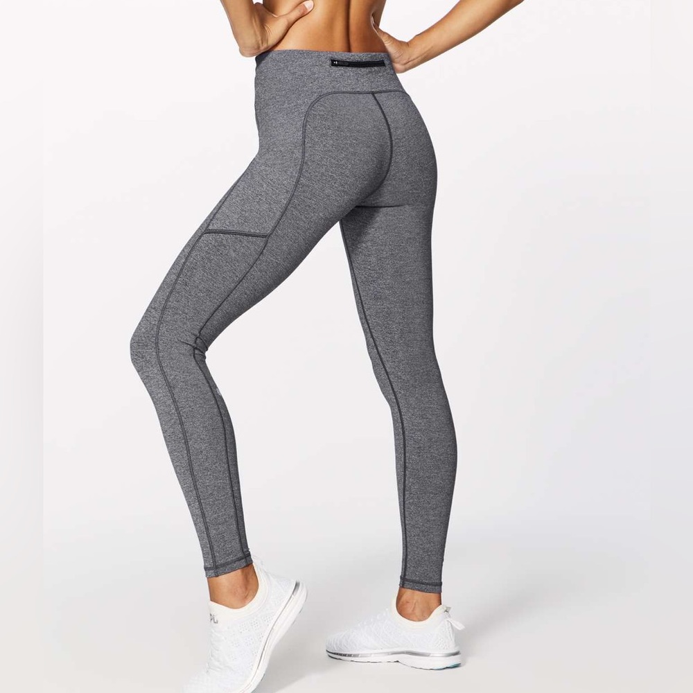 Lululemon Speed Up Tight *28" Heathered Black Luxtreme size 2